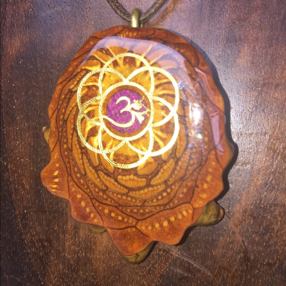3rd Eye Pinecone Sugilite Gold Seed Of Life (NWT)